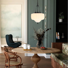 European retro simple glass iron chandelier - Franing