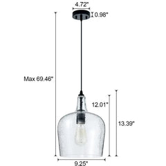 Hammered Glass Pendant Light - Franing