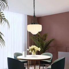 European retro simple glass iron chandelier - Franing