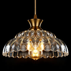 Vintage Gold Petal Glass Bedroom Light, Elegant Modern Fixture  pendant - Franing