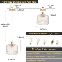 Trefle Glass Hanging Light  pendant - Franing