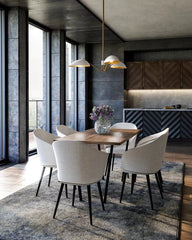 Oscar 36-in white Pendant - Franing