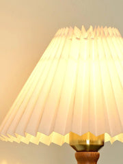 Pleated Walnut Wall Light - Franing