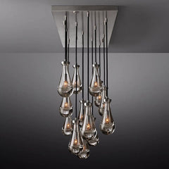 Raindrop Linear Chandelier 54", Rain Chandelier - Franing