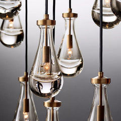 Raindrop Linear Chandelier 54", Rain Chandelier - Franing