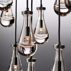 Raindrop Linear Chandelier 54", Rain Chandelier - Franing