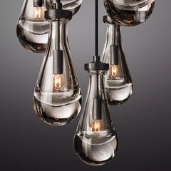 Raindrop Round Chandelier 18", Rain Chandelier - Franing