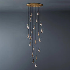 Raindrop Round Long High Ceiling Chandelier 47'' - Franing