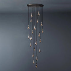 Raindrop Round Long High Ceiling Chandelier 47'' - Franing