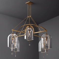 Fulcrum Round Chandelier 73" 5-Lights - Franing