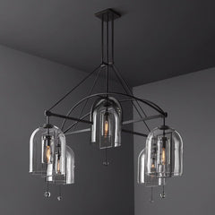 Fulcrum Round Chandelier 73" 5-Lights - Franing