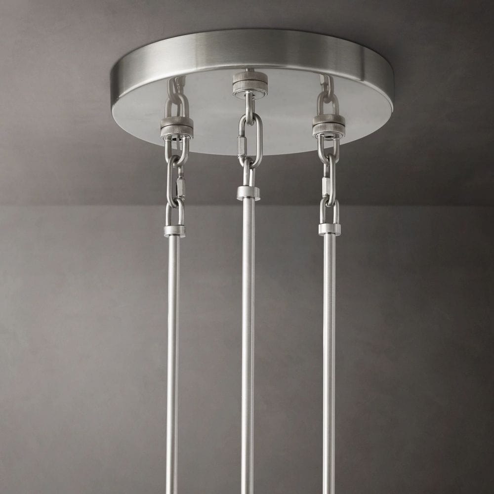 Siren Smoke Glass Round Chandelier 52" - Franing