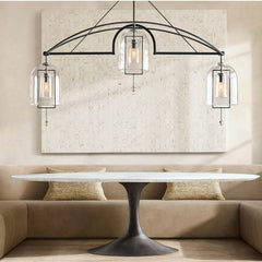 Fulcrum Round Chandelier 61" 5-Lights - Franing