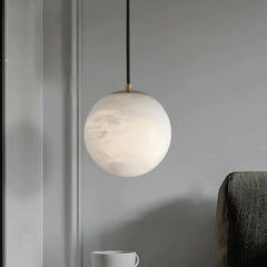 Alabaster Ball Pendant Light by Franing - SHOP ALL,pendant,Alabaster