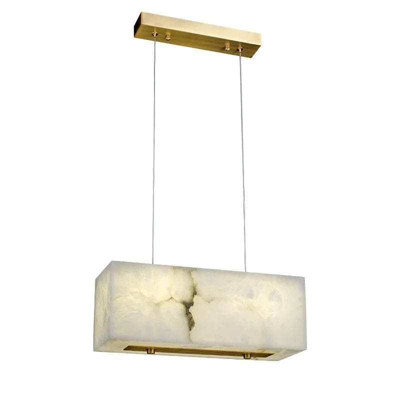 Alabaster Cubic Dining Room Chandelier by Franing - Chandelier .SHOP ALL .Alabaster，Island counter/dining room
