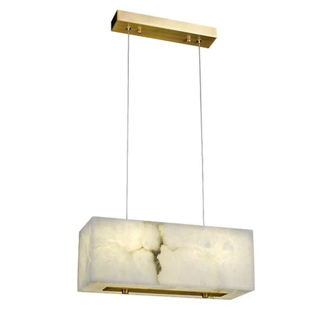 Alabaster Cubic Dining Room Chandelier by Franing - Chandelier .SHOP ALL .Alabaster，Island counter/dining room