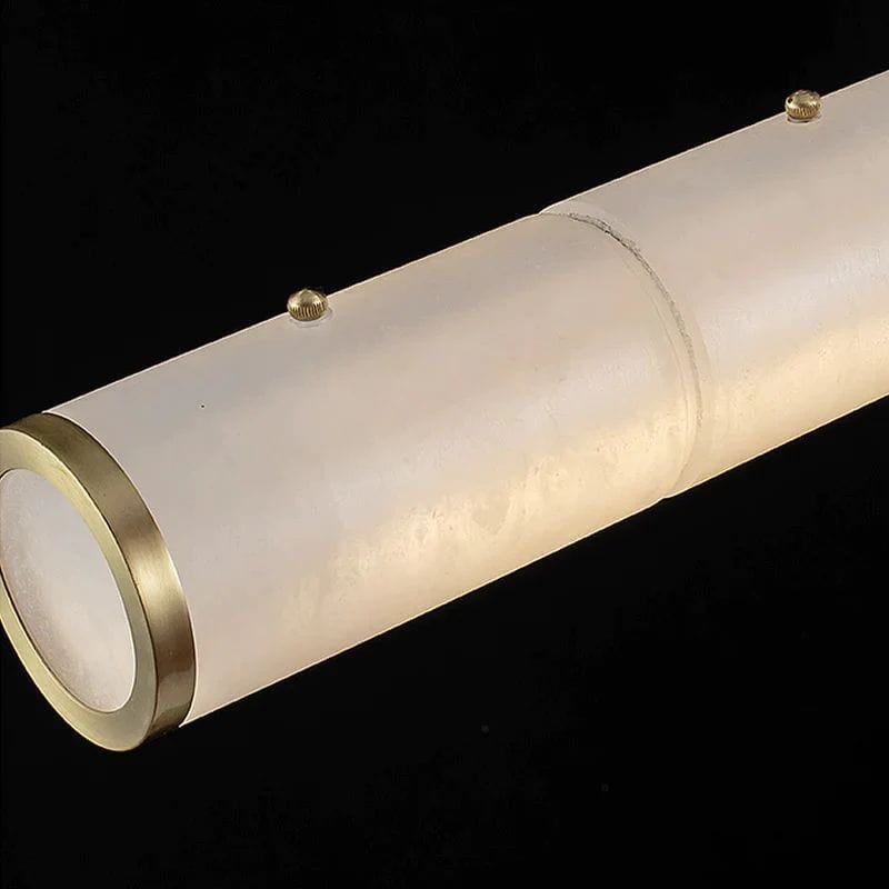 Alabaster Cylindrical Chandelier by Franing - Chandelier .SHOP ALL .Alabaster，Island counter/dining room
