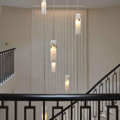 Alabaster Deco 12 - Light Cluster Chandelier by Franing - SHOP ALL,CEILING,Alabaster