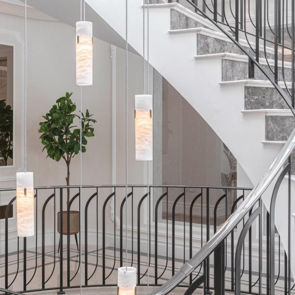 Alabaster Deco 12 - Light Cluster Chandelier by Franing - SHOP ALL,CEILING,Alabaster