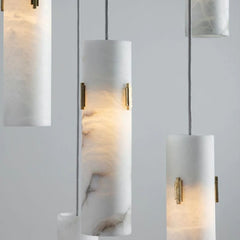 Alabaster Deco 12 - Light Cluster Chandelier by Franing - SHOP ALL,CEILING,Alabaster