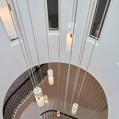 Alabaster Deco 12 - Light Cluster Chandelier by Franing - SHOP ALL,CEILING,Alabaster