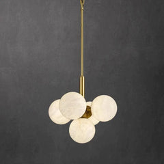 Alabaster Global Rod/Cord Pendant by Franing - SHOP ALL,pendant,Alabaster,Island counter/dining room