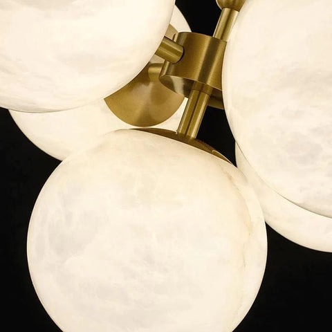 Alabaster Global Rod/Cord Pendant by Franing - SHOP ALL,pendant,Alabaster,Island counter/dining room
