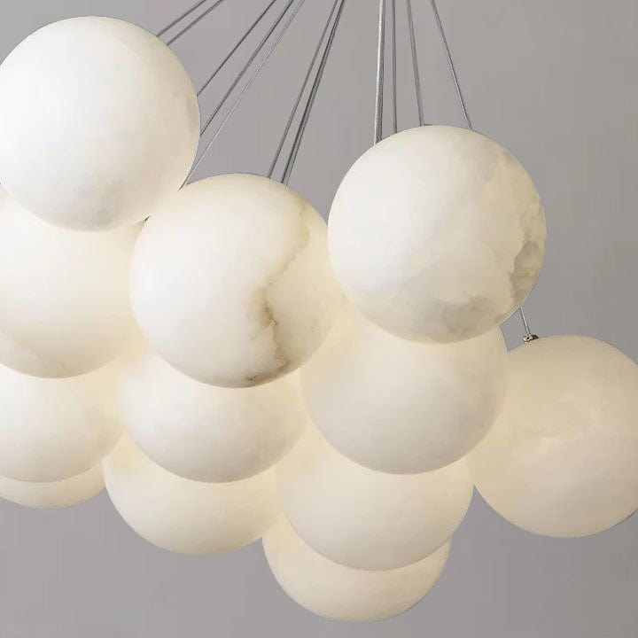 Alabaster Globe Art Pendant Light by Franing - Chandelier .SHOP ALL .Alabaster