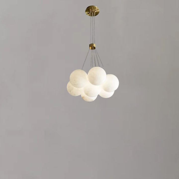 Alabaster Globe Art Pendant Light by Franing - Chandelier .SHOP ALL .Alabaster