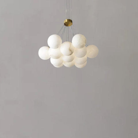 Alabaster Globe Art Pendant Light by Franing - Chandelier .SHOP ALL .Alabaster