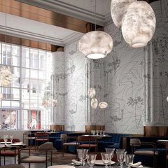 Alabaster Lantern Pendant by Franing - SHOP ALL,pendant,Alabaster