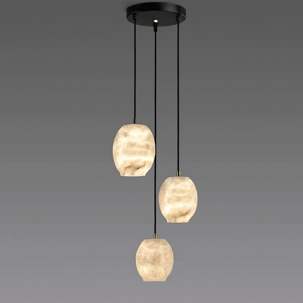 Alabaster Lantern Pendant by Franing - SHOP ALL,pendant,Alabaster