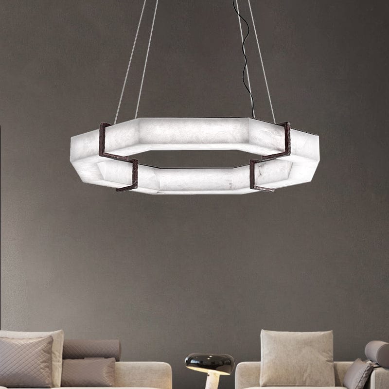 Alabaster Living Room Chandelier by Franing - Chandelier .SHOP ALL .Alabaster