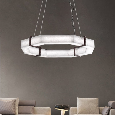 Alabaster Living Room Chandelier by Franing - Chandelier .SHOP ALL .Alabaster
