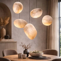 Alabaster Natural Stone Pendant, Creative Pendant Light by Franing - SHOP ALL,pendant,Alabaster