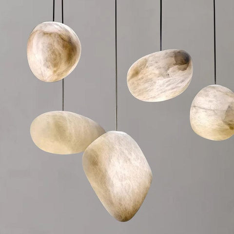 Alabaster Natural Stone Pendant, Creative Pendant Light by Franing - SHOP ALL,pendant,Alabaster