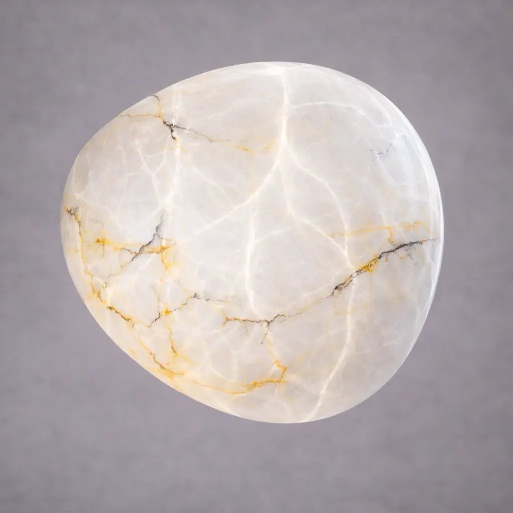 Alabaster Natural Stone Pendant, Creative Pendant Light by Franing - SHOP ALL,pendant,Alabaster