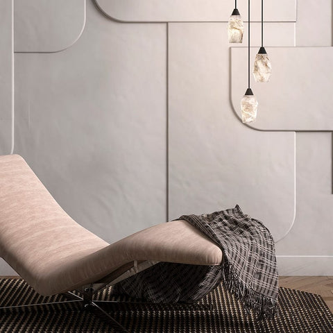 Alabaster Pendant Lighting Over Dining Table by Franing - SHOP ALL,pendant,Alabaster