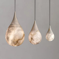 Alabaster Raindrop Pendant Lighting, Dining Table Pendant by Franing - SHOP ALL,pendant,Alabaster