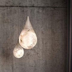 Alabaster Raindrop Pendant Lighting, Dining Table Pendant by Franing - SHOP ALL,pendant,Alabaster
