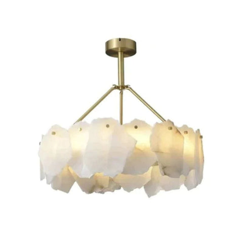 Alabaster Round Chandelier by Franing - Chandelier .SHOP ALL .Alabaster