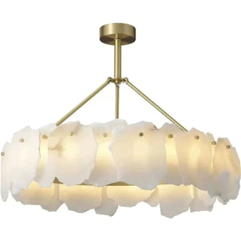 Alabaster Round Chandelier by Franing - Chandelier .SHOP ALL .Alabaster