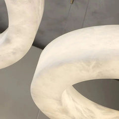 Alabaster Round Morden Pendant by Franing - Chandelier .SHOP ALL .Alabaster