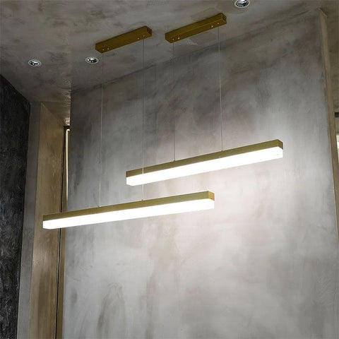 Alabaster Simple Linear Kitchen Island Chandelier by Franing - Chandelier .SHOP ALL .Alabaster，Island counter/dining room