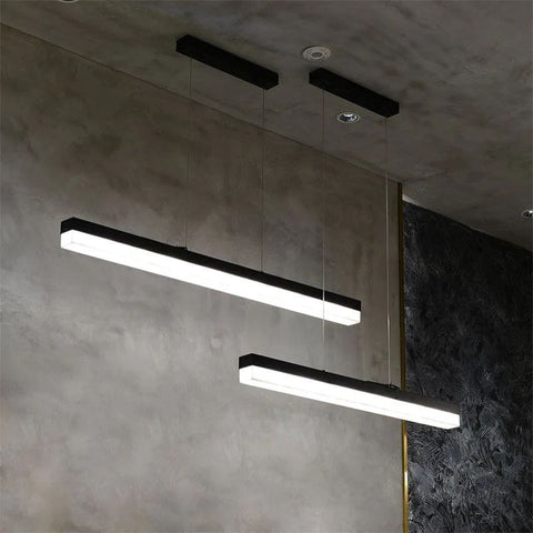 Alabaster Simple Linear Kitchen Island Chandelier by Franing - Chandelier .SHOP ALL .Alabaster，Island counter/dining room