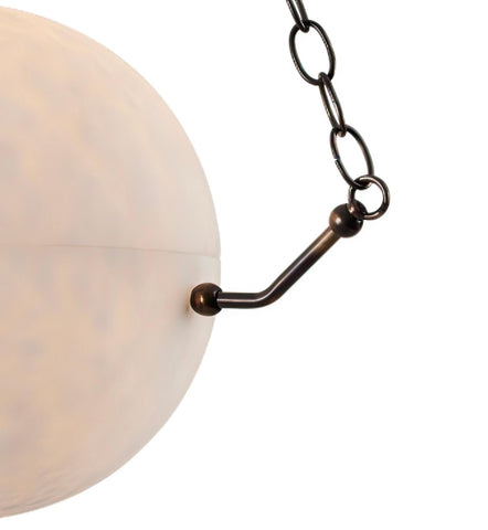 Alabaster Sphere Suspension Lamp, Pendant Kitchen Island Lamp by Franing - SHOP ALL,pendant,Alabaster