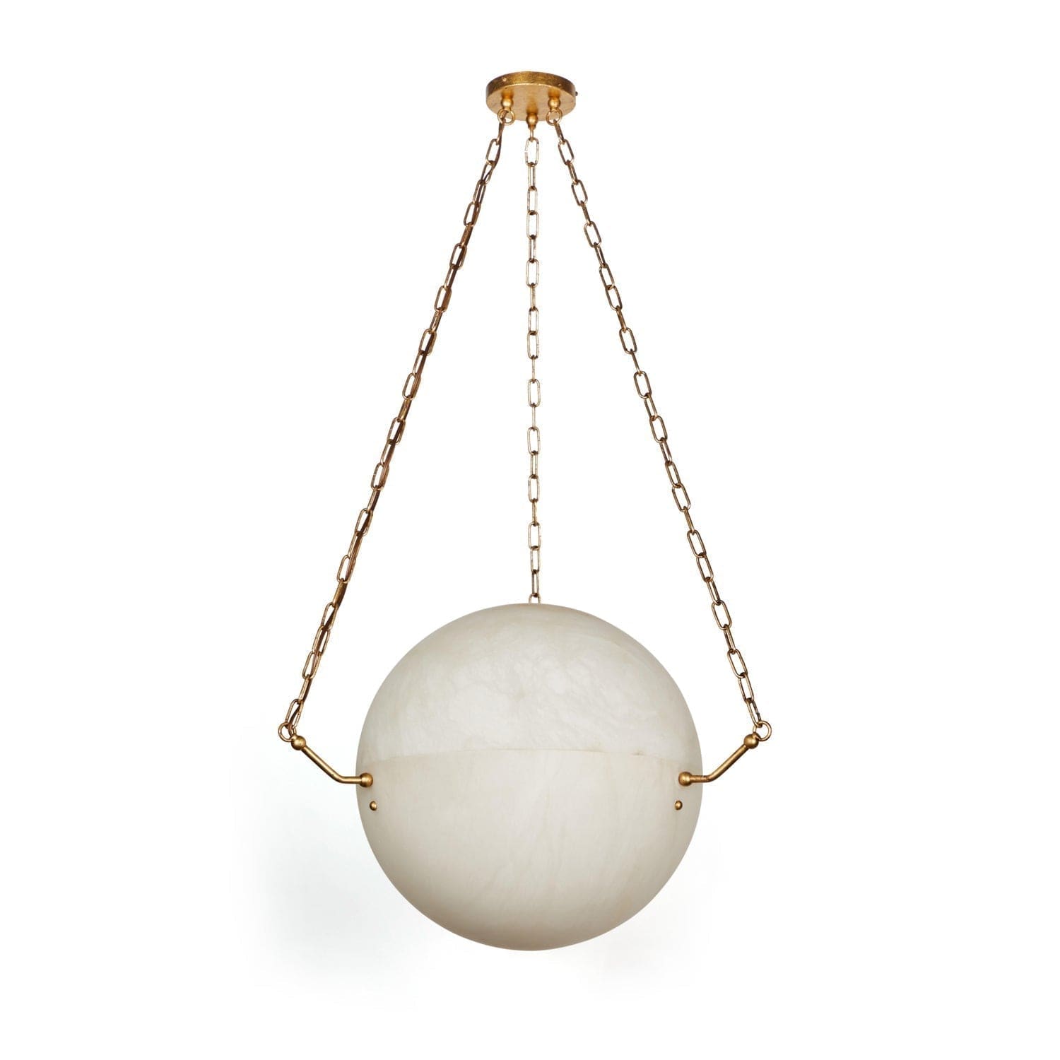 Alabaster Sphere Suspension Lamp, Pendant Kitchen Island Lamp by Franing - SHOP ALL,pendant,Alabaster