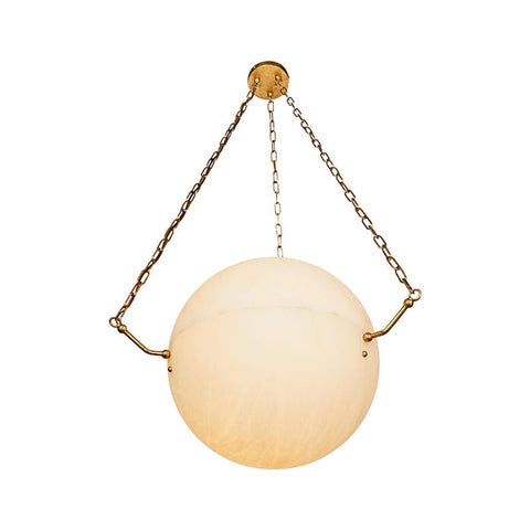 Alabaster Sphere Suspension Lamp, Pendant Kitchen Island Lamp by Franing - SHOP ALL,pendant,Alabaster