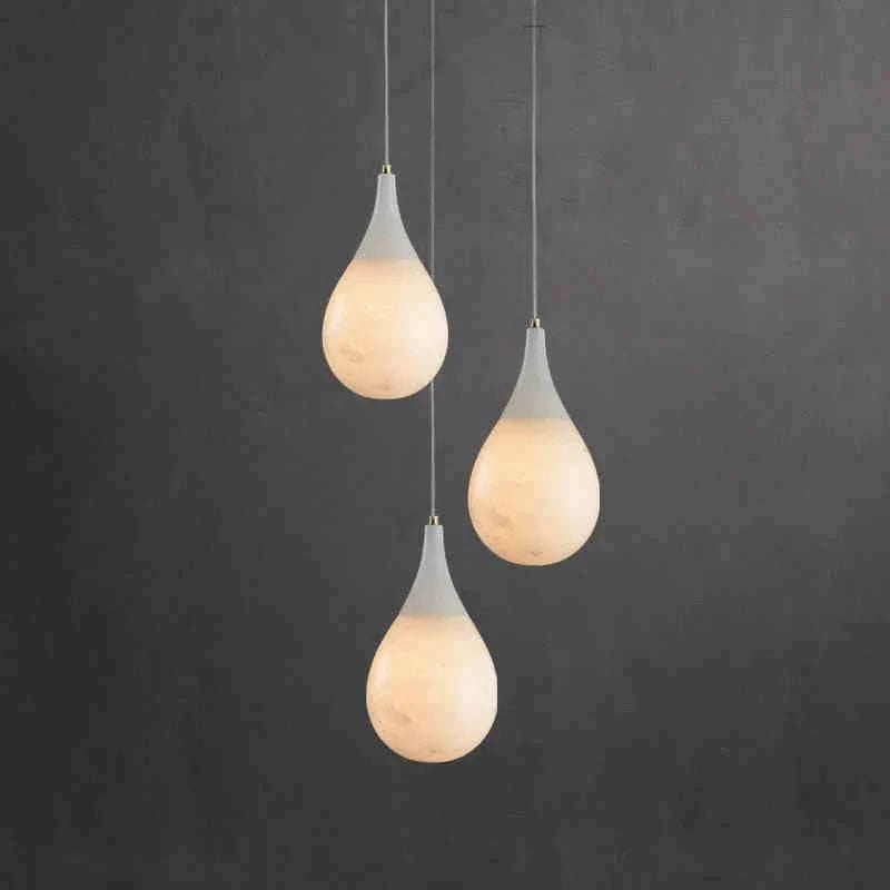 Alabaster Teardrop Pendant by Franing - SHOP ALL,pendant,Alabaster