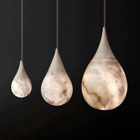 Alabaster Teardrop Pendant by Franing - SHOP ALL,pendant,Alabaster